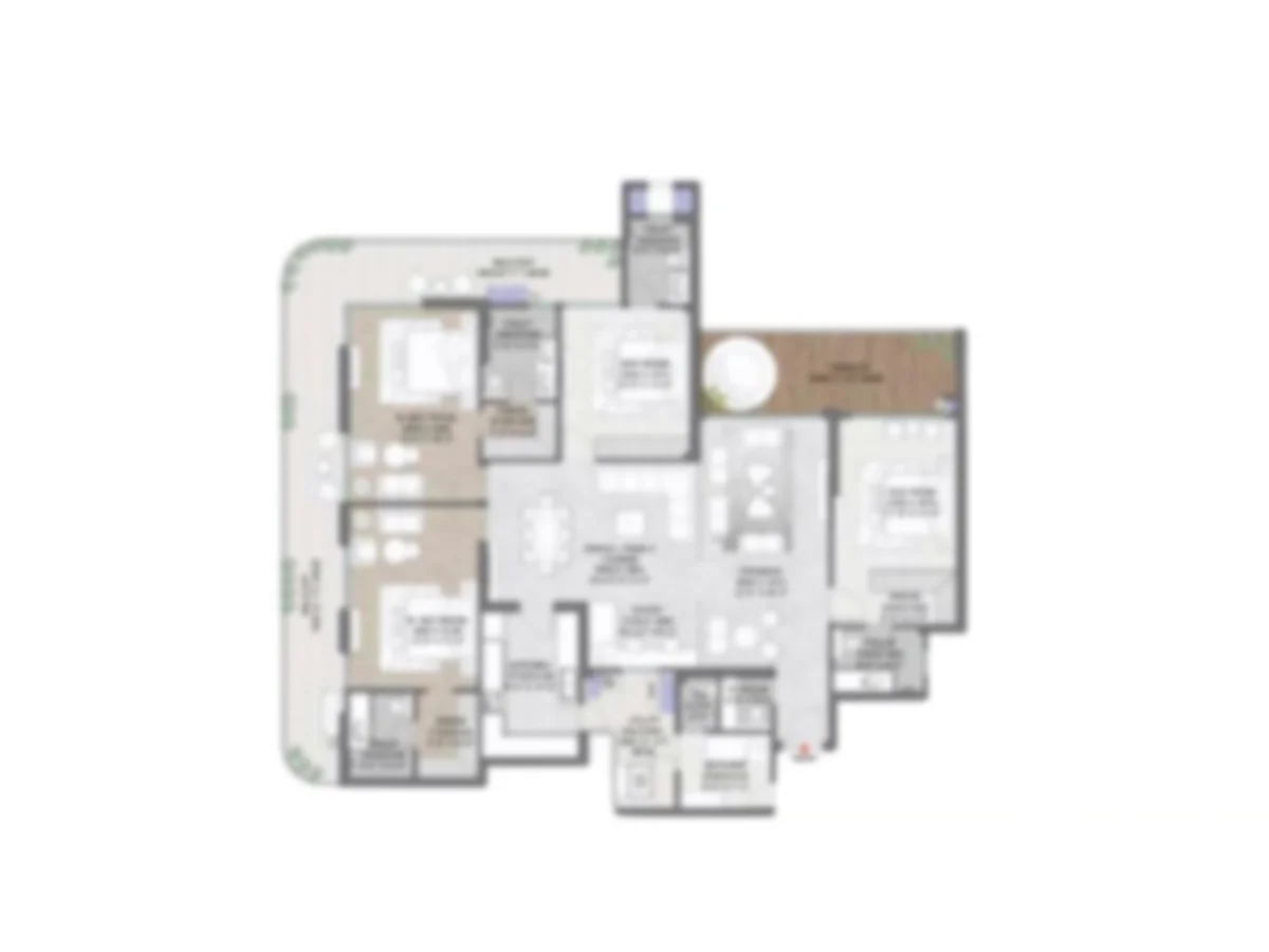 Omaxe New Chandigarh 4 BHK Floor Plan
