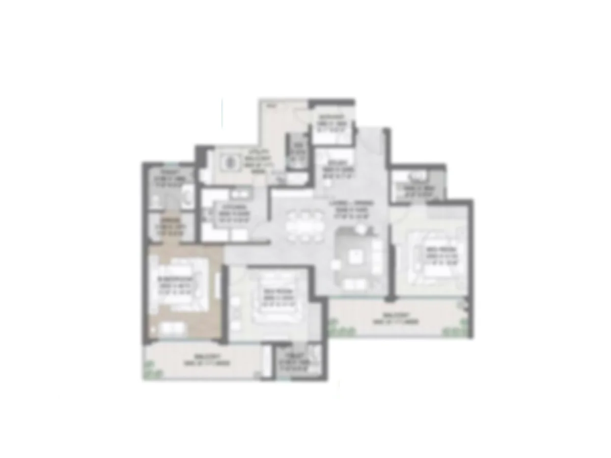 Omaxe New Chandigarh Penthouse Floor Plan